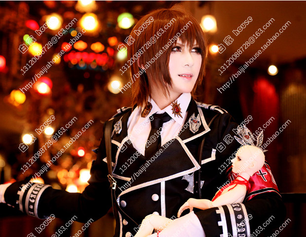 COS假发 圣魔之血 狄特里希 Trinity Blood 橘棕色收脸短发 假发图片