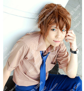 Sakaki 金色琴弦3 Daishi 金棕色美少年短發(fā) 榊大地 cosplay假發(fā)
