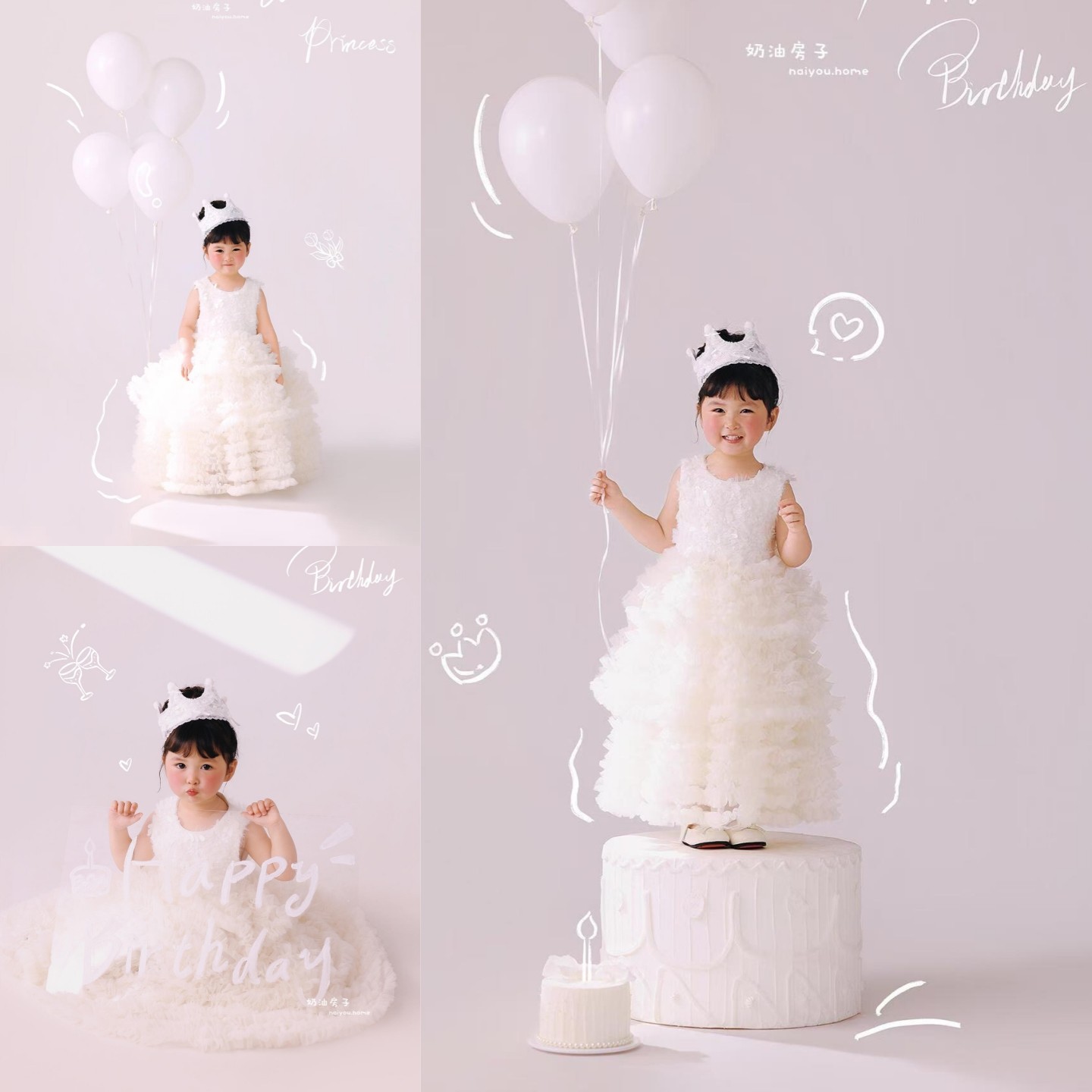 儿童摄影服装白色公主婚纱礼服女孩生日艺术照写真拍照服装道具,童装/婴儿装/亲子装,儿童礼服,淘宝优惠券,粉丝福利购,淘宝优惠卷