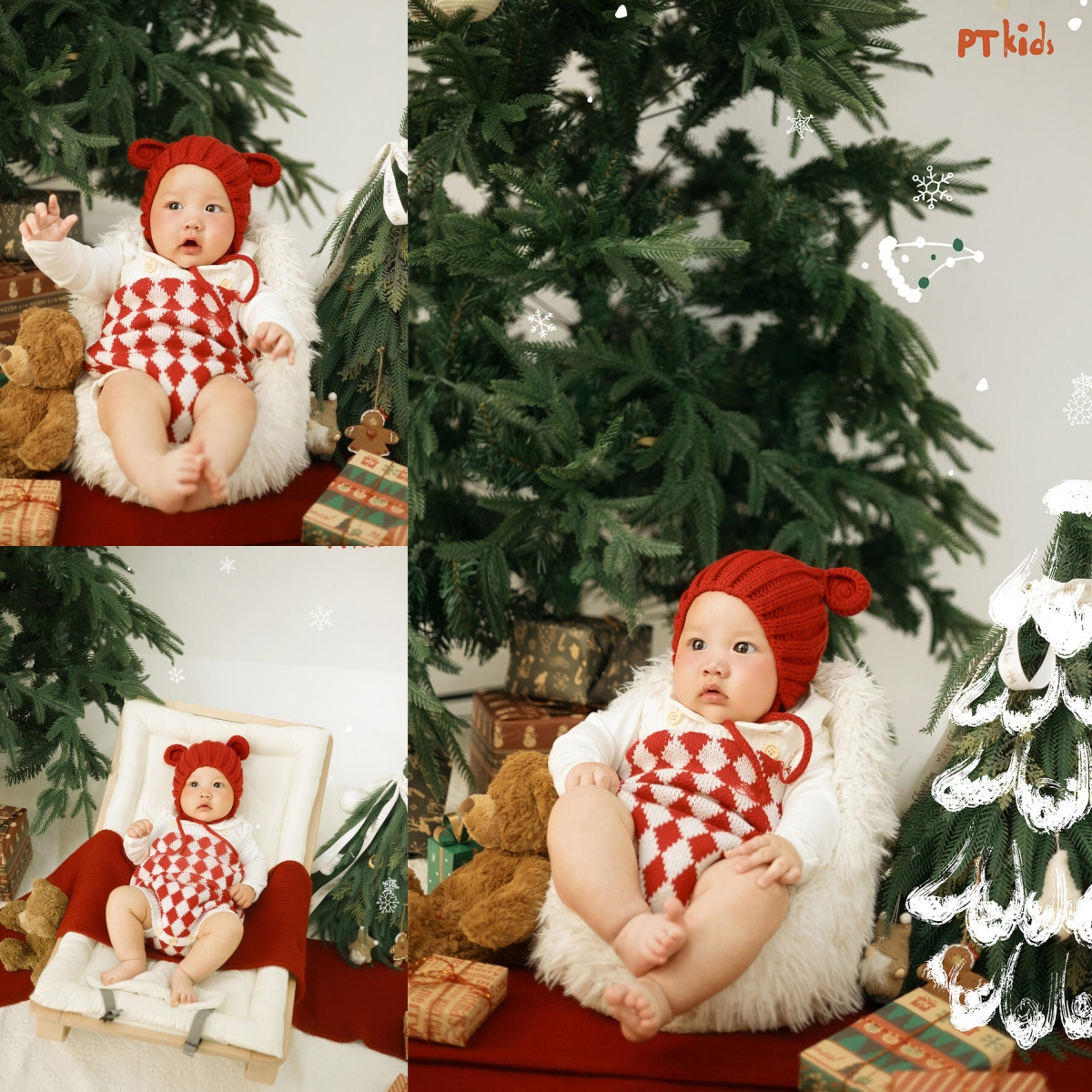 圣诞节红色套装100天照主题