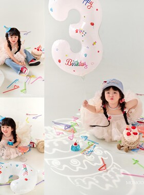 2026儿童摄影服装宝宝中小童拍照衣服影楼女童生日主题拍摄道具