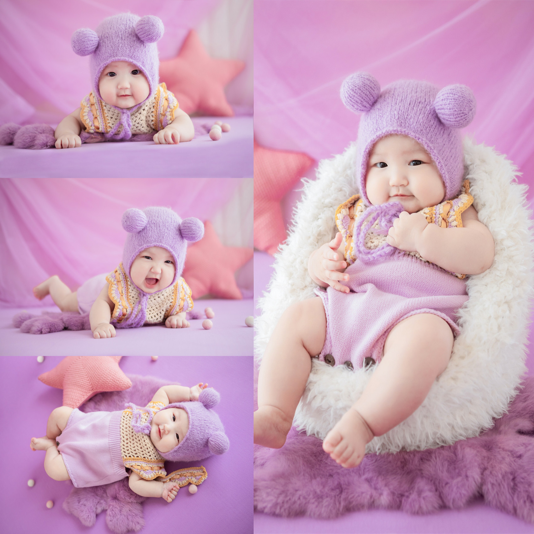 新款儿童摄影主题服装婴儿满月百天宝宝拍照服饰影楼艺术照衣服