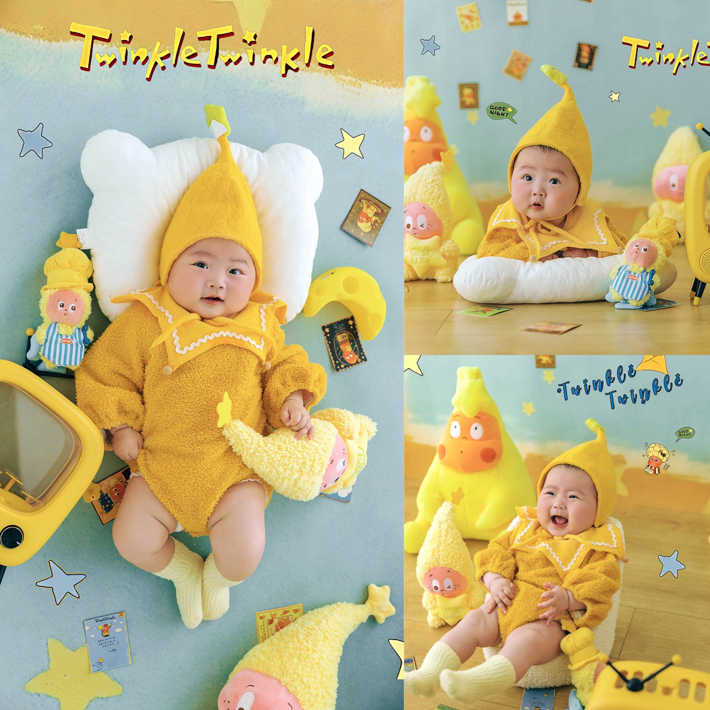 儿童摄影可爱卡通星星人宝宝