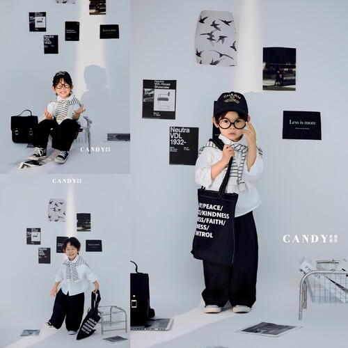 儿童摄影服装韩版时尚杂志宝宝拍照服装影楼艺术照写真拍摄道具
