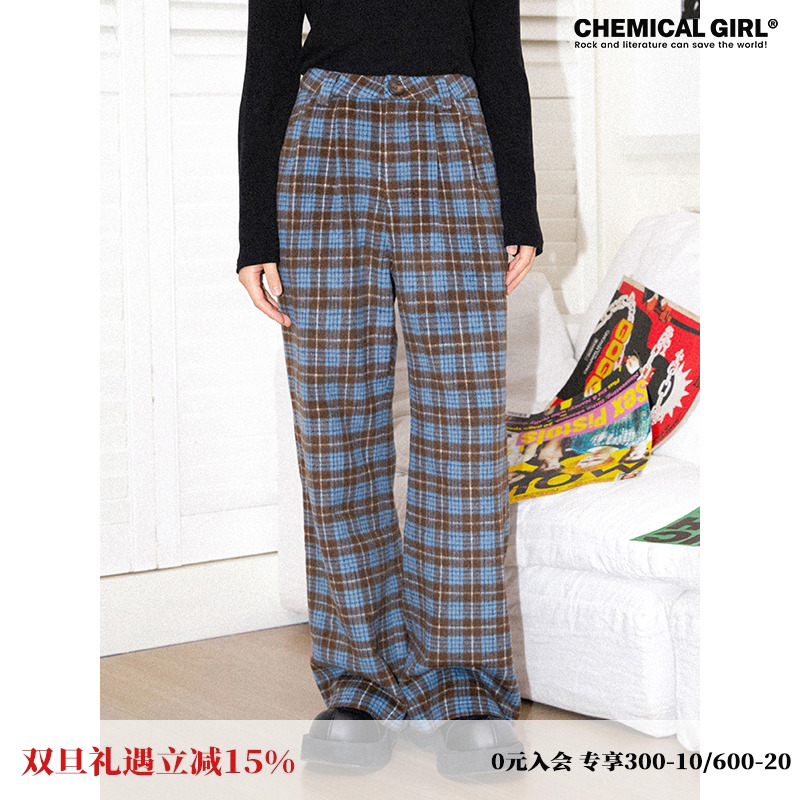 化学少女休闲宽松长裤