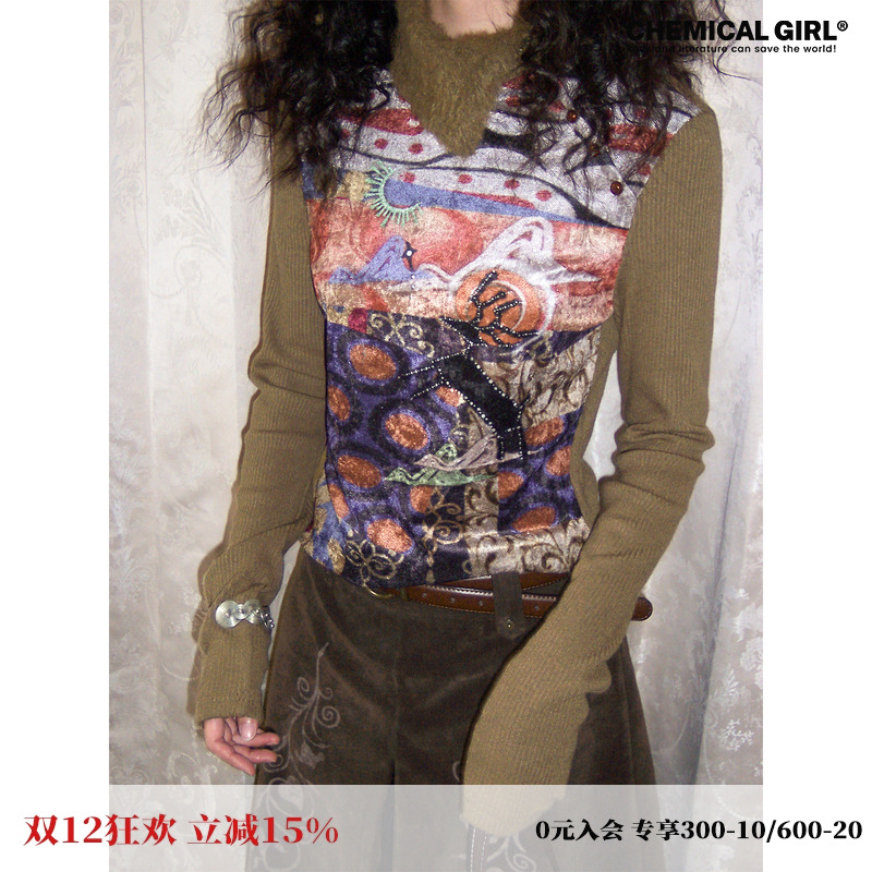 羊绒针织长袖打底T恤女上衣秋冬