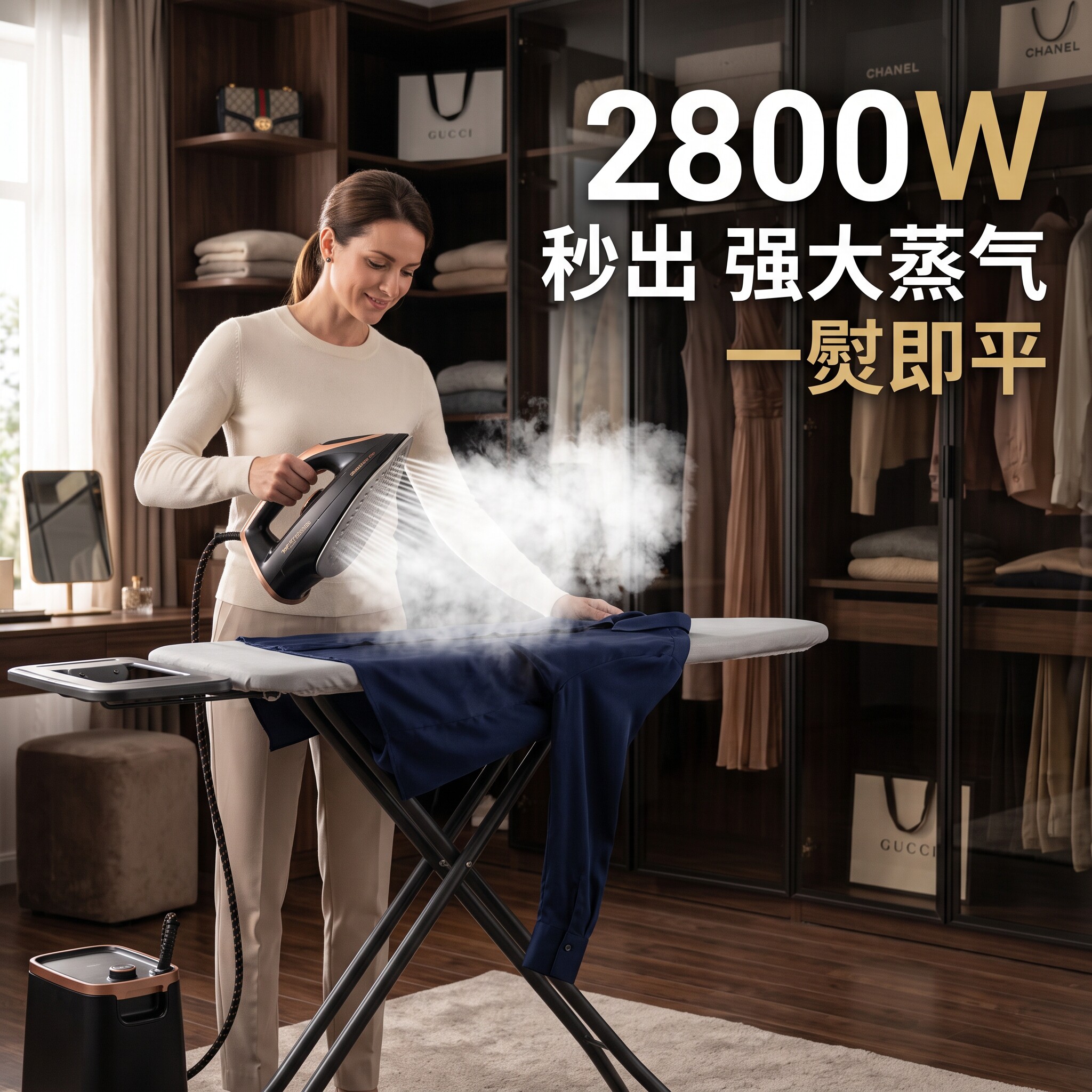 2800W大功率蒸汽电熨斗1.5L大容量水箱家用平烫挂烫手持熨烫机