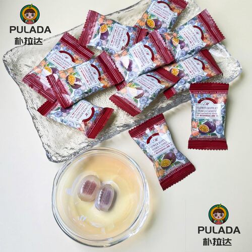 VIKOI樱花百香果味夹心硬糖爆款散装喜糖婚庆休闲网红零食追剧
