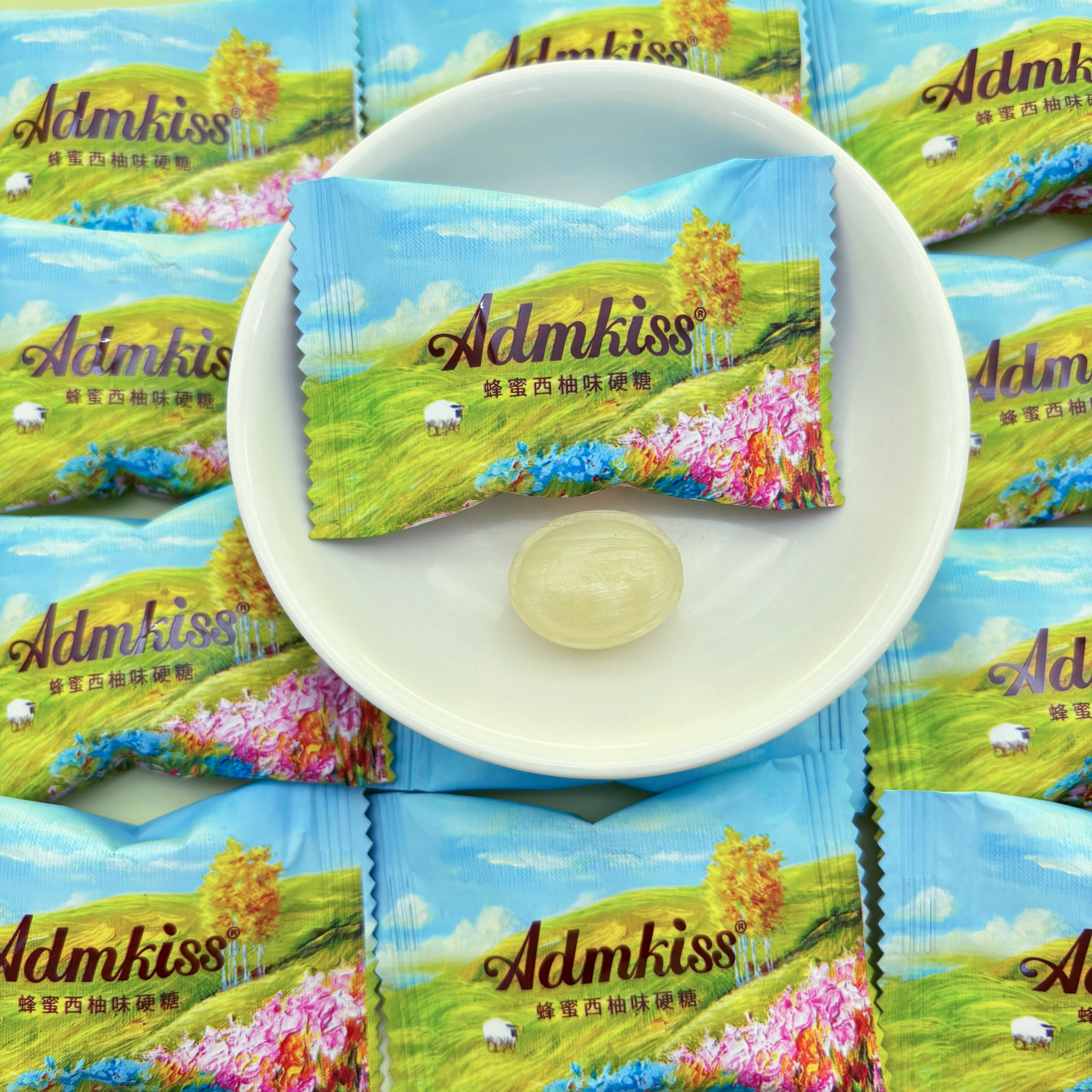 Admkiss蜂蜜西柚味硬糖结婚喜糖婚糖高颜值招待散装糖果休闲零食