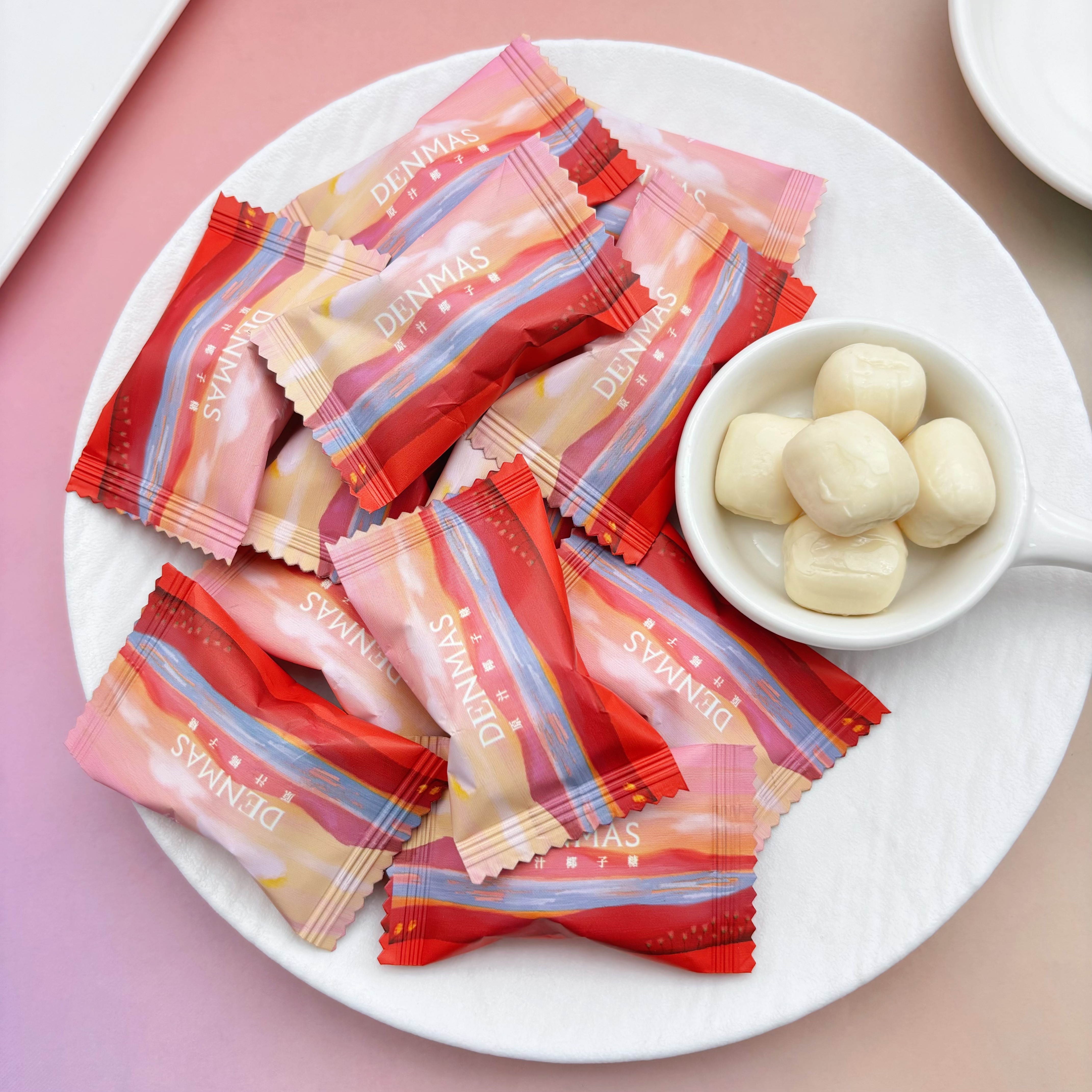 DENMAS丹马士原汁椰子糖夹心硬质糖果结婚庆喜糖果休闲零食伴手礼