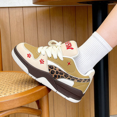 SY花庭女鞋2026春季新款港风百搭休闲滑板鞋运动鞋港风厚底学生鞋