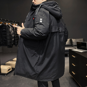 大货主推棉服男中长款大码加厚连帽棉衣外套 XZ1310-8088-P95图片