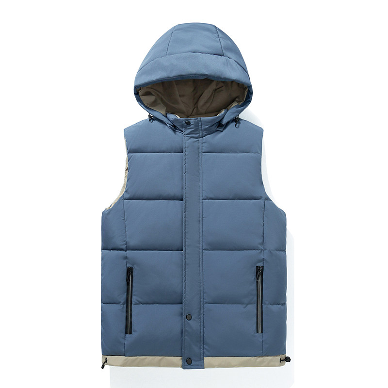 M-5XL秋冬加厚保暖可拆卸帽棉马甲坎肩无袖青年棉服外套2201-P50,男装背心/马甲,星座1310