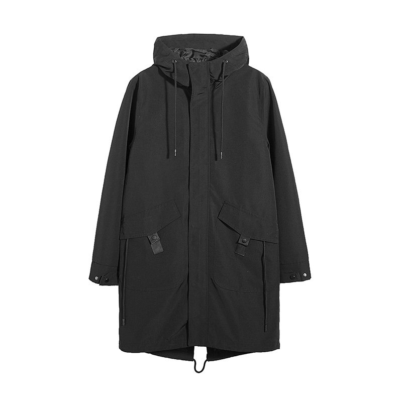外贸22新款秋装大码风衣男中长款休闲韩版潮流外套XZ1310-821-P75图片