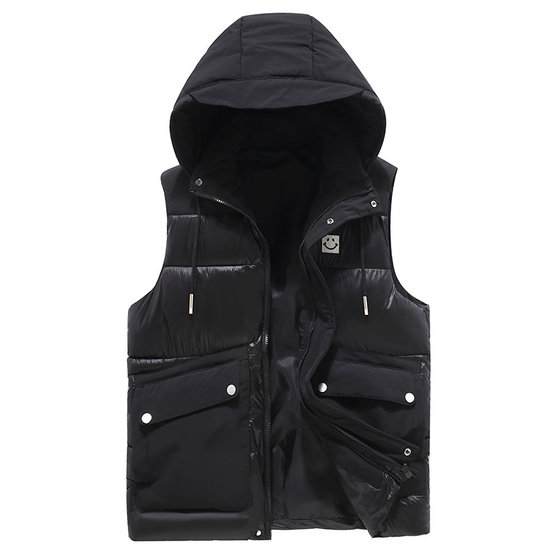 2023秋冬加厚拼接潮流棉马甲外套男棉服青少年 XZ1310-7009-P60图片