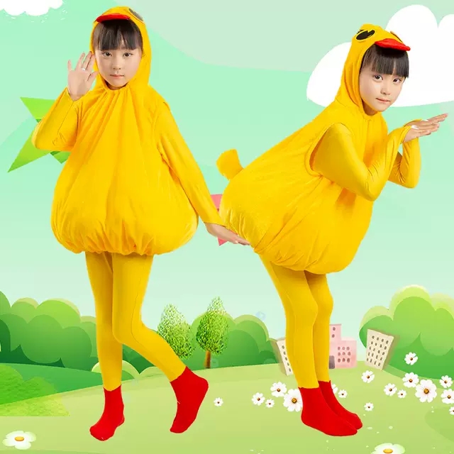 小鸭子演出服六一少儿小鸭子表演服舞蹈服动物表演服加油鸭儿童