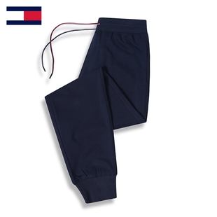 代购 薄绒保暖运动裤 TOMMY汤米男装 纯棉束脚卫裤 24秋冬休闲裤 正品