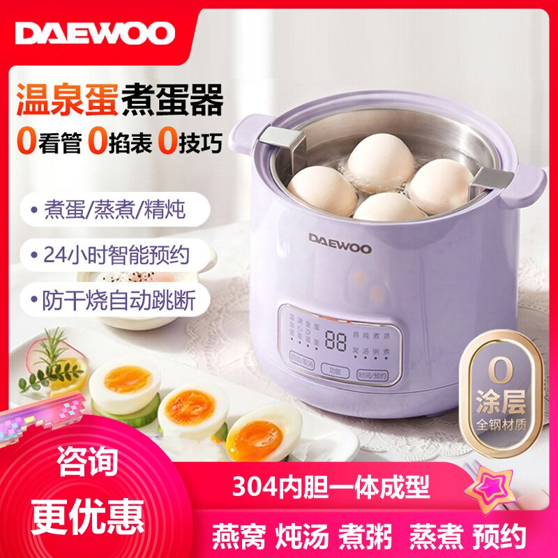 大宇电炖锅家用蒸蛋煮粥隔水炖燕窝BB煲汤小煮锅电炖盅婴儿辅食锅