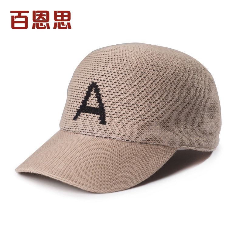 清仓 中老年男士韩版秋冬季保暖毛线棒球帽冬天老人潮鸭舌帽子