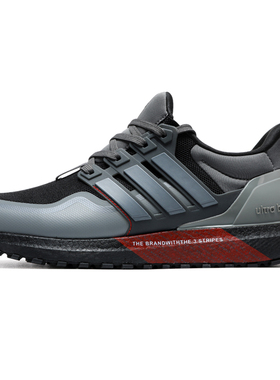 ub5.0跑步鞋男运动莆田boost真爆超软轻底减震透气网面黑武士红色