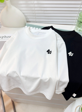 【主播推荐】【顾奈】男女童春季长袖刺绣宽松百搭圆领TX260102