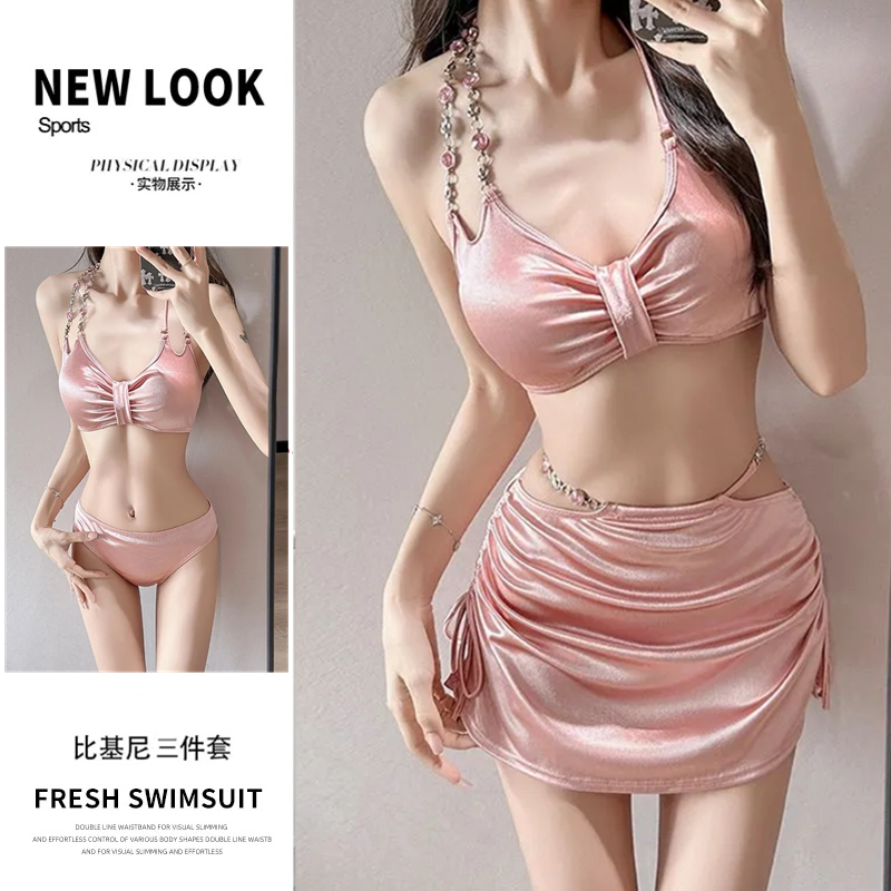泳衣女比基尼多巴胺穿搭超仙度假