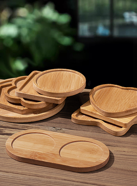 天然竹子简约餐垫杯垫隔热垫防烫家用防滑咖啡杯垫功夫茶道竹制垫