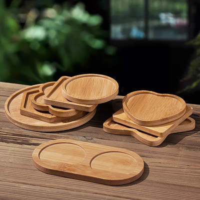 然竹子简约餐垫杯垫隔热垫防烫垫