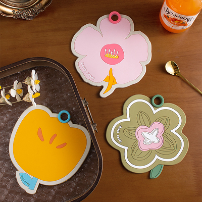 花朵软胶餐垫杯垫隔热垫碗菜盘垫