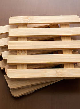 简约竹子防烫垫隔热垫餐垫防烫家用餐桌垫子菜盘隔热垫砂锅垫碗垫