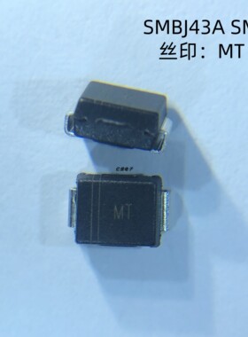 晶导微SMBJ43A丝印MT 43V单向600W TVS管瞬态抑制二极管 DO-214AA