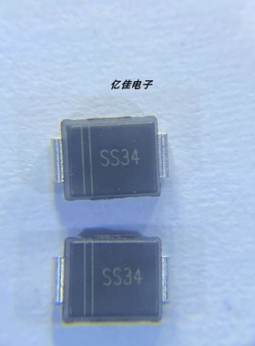 晶导微SS34B丝印SS34 SMB封装 3A电流40V耐压 DO-214AA贴片肖特基