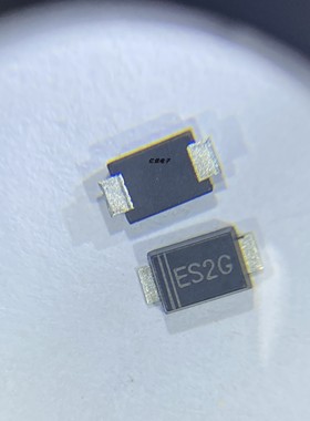 晶导微 ES2GF 丝印 ES2G SMAF/SMA薄 2A 400V贴片超快恢复 二极管