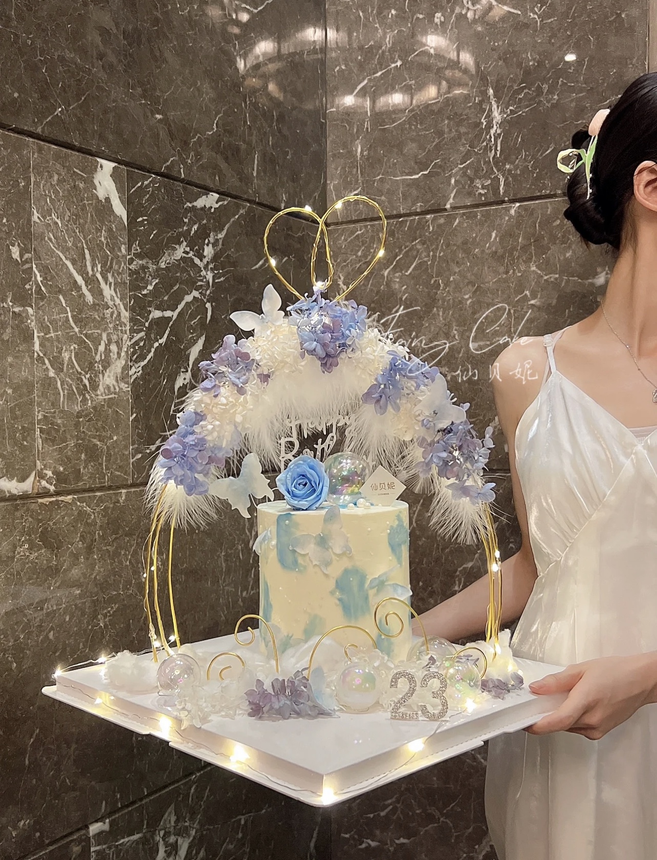 BUTTERFLY纯手工订制维纳斯花园烘焙蛋糕架子无质量问题不退换