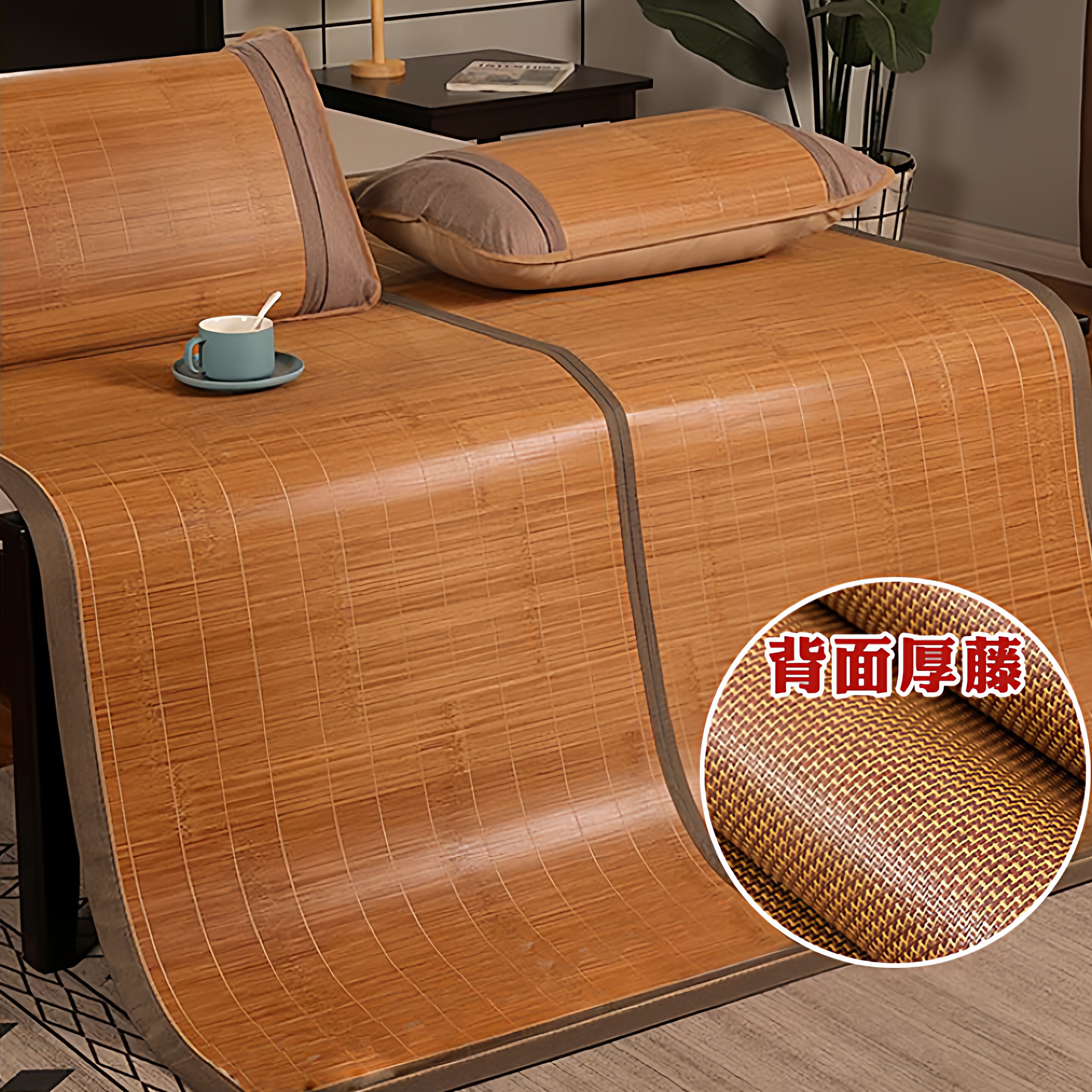 凉席竹席定制直筒1.8双面1.35折叠1.4夏季2m1.5学生宿舍1.7可定做