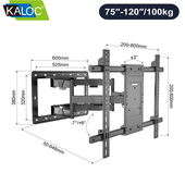 98寸通用TCL海信索尼伸缩旋转内嵌支架H10 超薄电视挂架