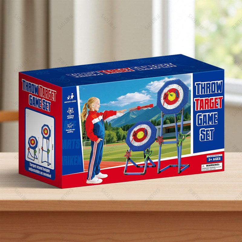射击竞技 儿童弓箭斧头飞镖靶玩具跨境男孩户外亲子互动投掷玩具