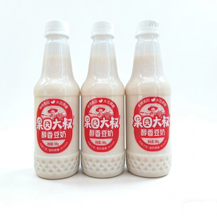 330g 件果园大叔醇香豆奶高蛋白营养早餐豆味浓郁 24瓶