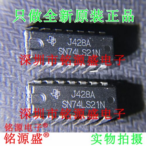 铭源盛 全新原装 SN74LS21N SN74LS21 DIP14 双路4输入正与门芯片