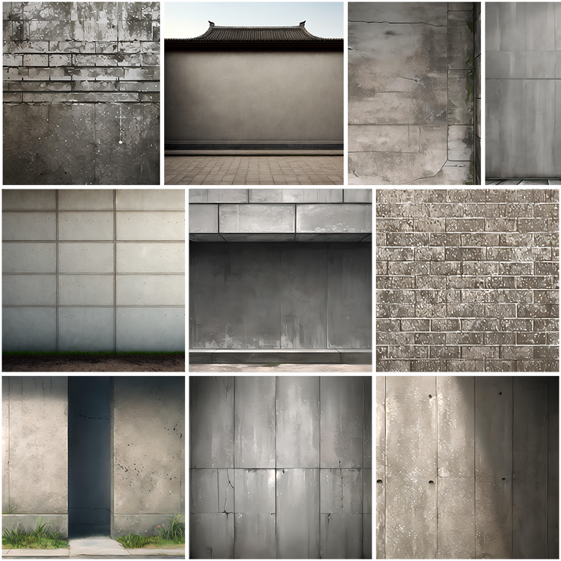 可商用水泥墙背景混泥土墙壁墙面古建筑墙元素砖头设计素材图片