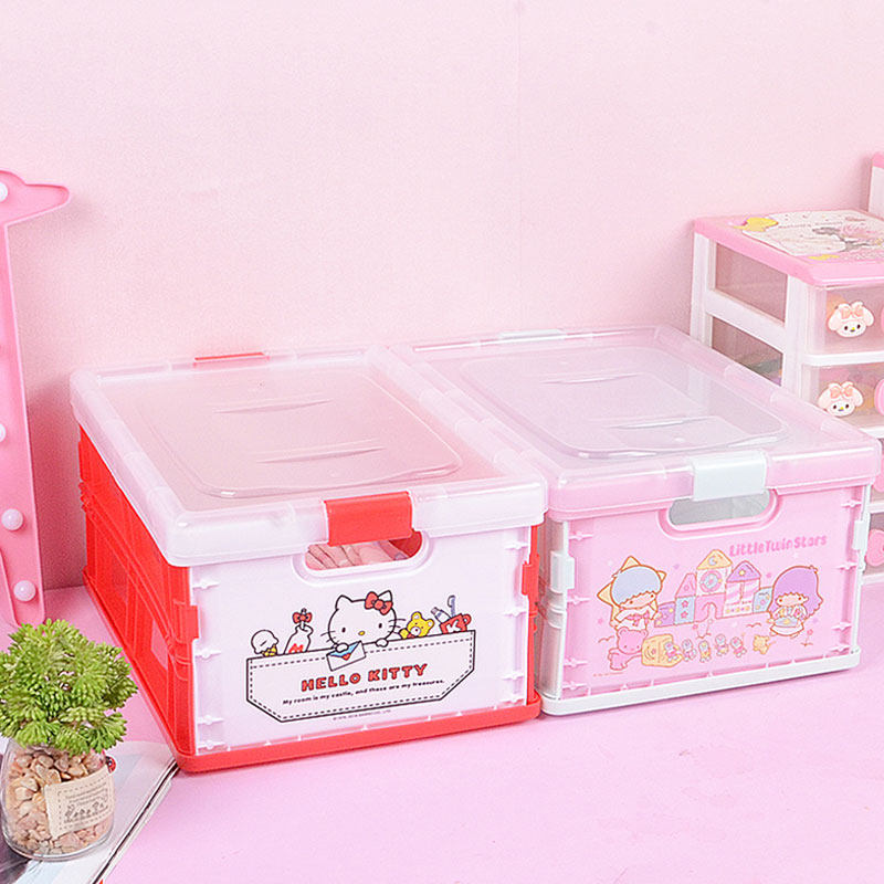学生宿舍塑料整理箱可爱家用桌面收纳盒子小收纳箱儿童储存箱折叠,收纳整理,收纳箱,淘宝优惠券,粉丝福利购,淘宝优惠卷