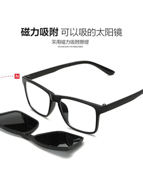 眼镜框近视可加磁吸两用夹片式