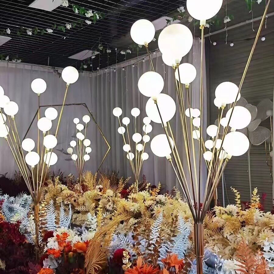 婚庆婚礼道具铁艺幸福果树苹果树路引灯舞台布置装饰发光龙珠灯