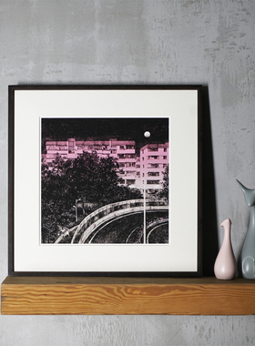 黑鸡翅实木画框空框diy定制装裱书法字画挂墙相框加打印照片a3a4