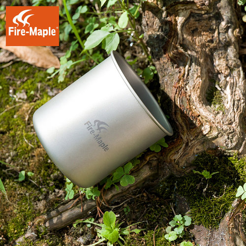 火枫307钛杯户外酒杯便携金属纯钛杯子咖啡杯折叠茶杯具野营水杯