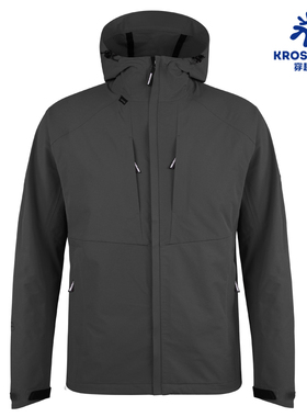 KROSSTORM穿越风暴户外极限四面弹软壳衣连帽男防风防泼108016