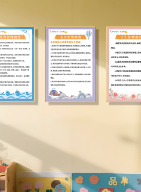 托管班墙面布置装饰画