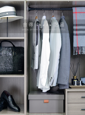 舍得意式简约男士西服外套衣帽间