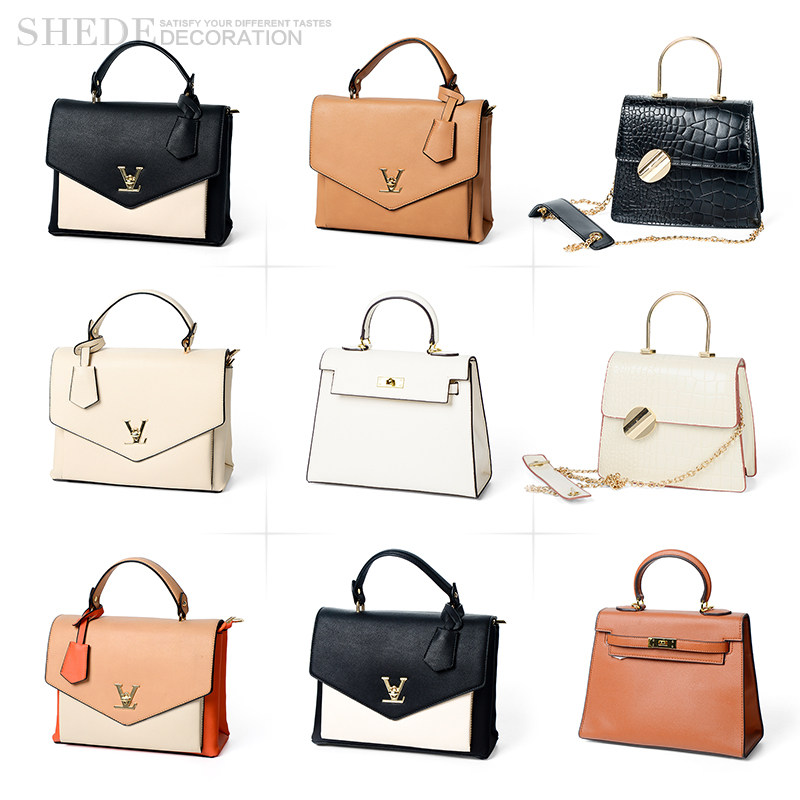 样板房全屋定制展厅衣帽间衣柜现代简约女手提包陈列展示道具摆件