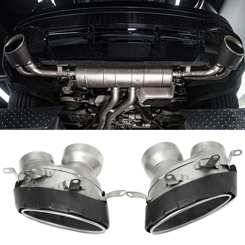 适用于奥迪RSQ8碳纤椭圆尾喉